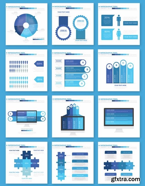 Blue Infographics Design