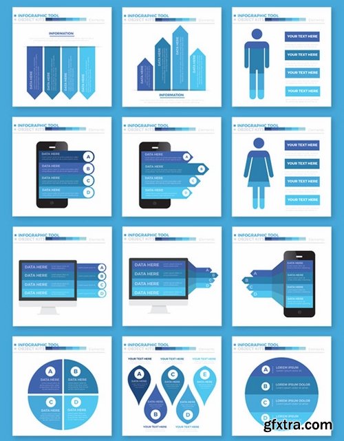 Blue Infographics Design