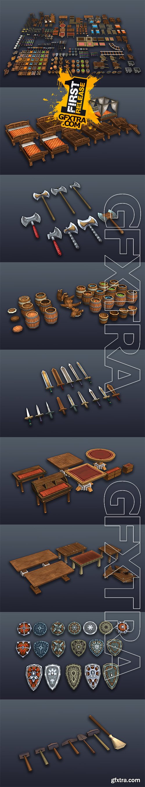 Cubebrush - 3DRT - Fantasy props bundle