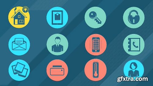 Videohive Internet Of Things and Smart Home Icon Set 14465579