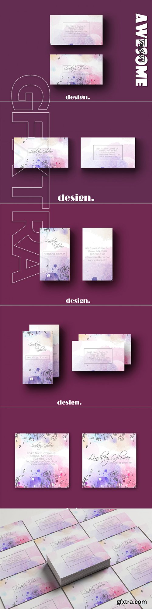 Wedding Business Card Template