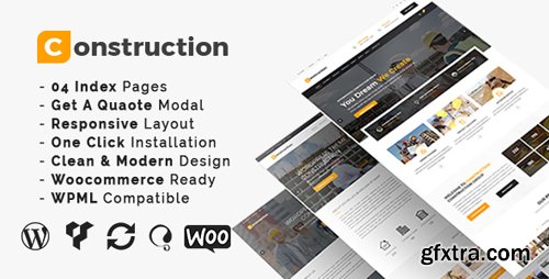 ThemeForest - Construction v3.4 - Construction And Building Business WordPress Theme - 19587003