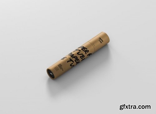 Paper Tube Mockup - Slim Long Size