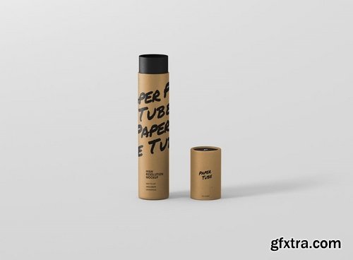 Paper Tube Mockup - Slim Long Size