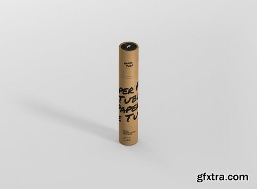 Paper Tube Mockup - Slim Long Size