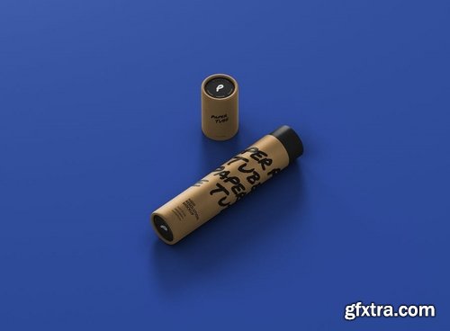 Paper Tube Mockup - Slim Long Size