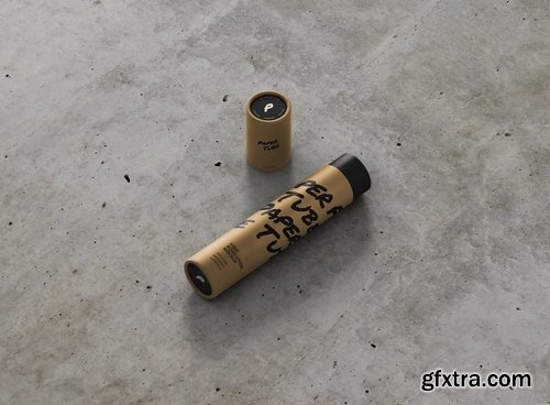 Paper Tube Mockup - Slim Long Size