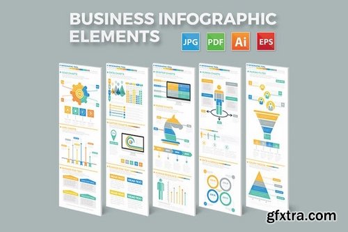 Business Infographics Elements Design  Pack