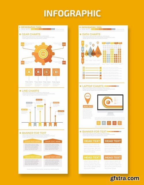 Business Infographics Elements Design  Pack