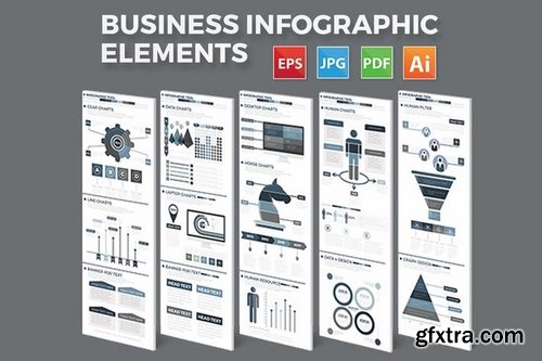 Business Infographics Elements Design  Pack