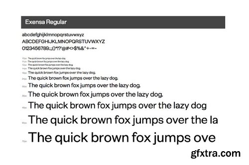 ]CreativeMarket Exensa Grotesk Typeface + Web Fonts 2436076