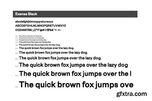 ]CreativeMarket Exensa Grotesk Typeface + Web Fonts 2436076