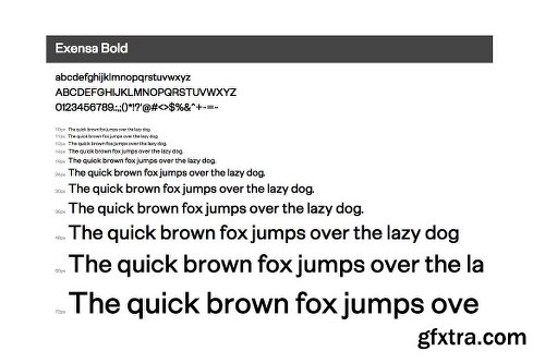 ]CreativeMarket Exensa Grotesk Typeface + Web Fonts 2436076