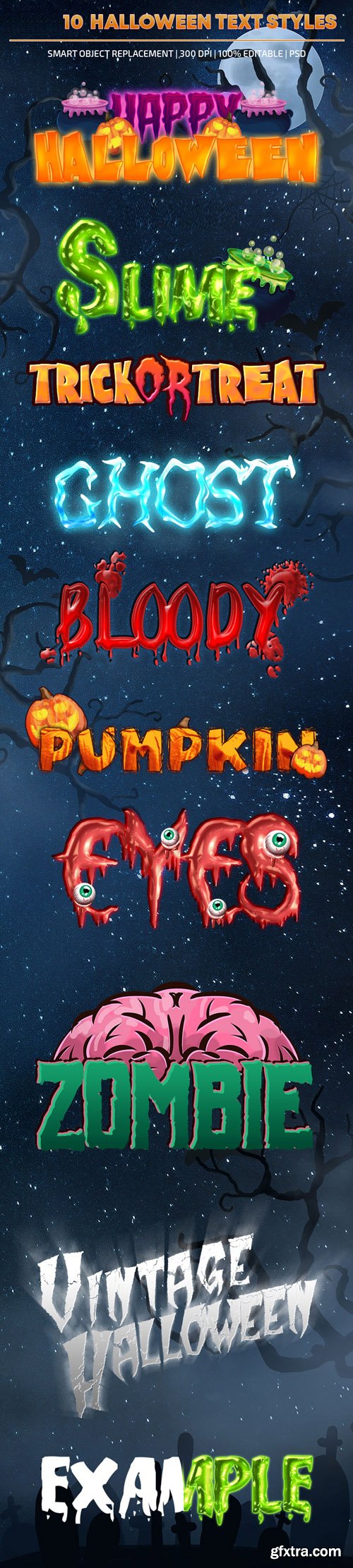 10 Halloween Text Styles for Photoshop