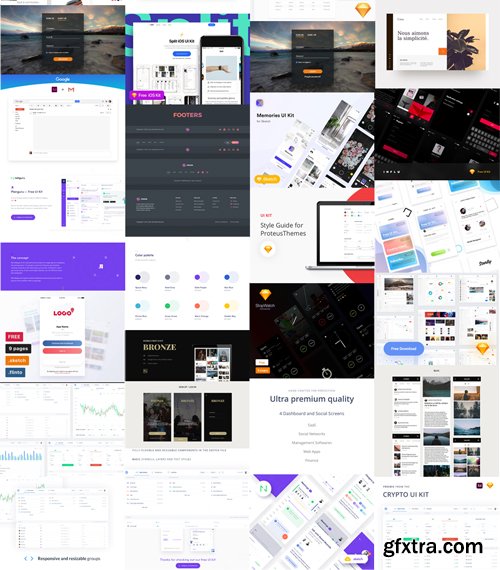 50+ Best UI Design Kits of 2017-2018