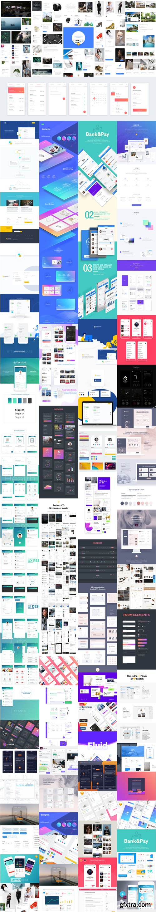 50+ Best UI Design Kits of 2017-2018