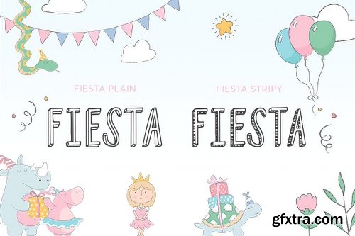 CreativeMarket Fiesta Font Duo (ONLY $9) 2951476