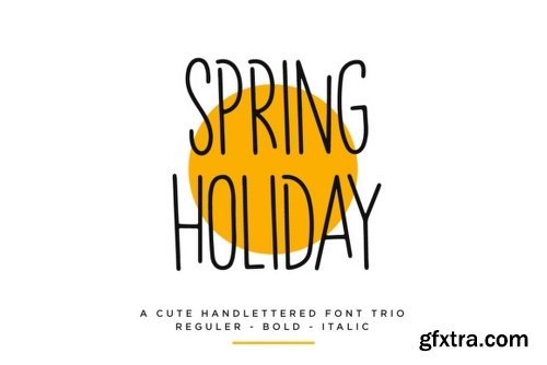 Spring Holiday Trio Font Family - 3 Fonts