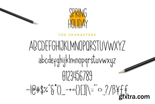 Spring Holiday Trio Font Family - 3 Fonts