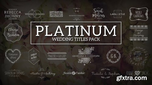 Videohive Platinum | Wedding Titles Pack 17285978