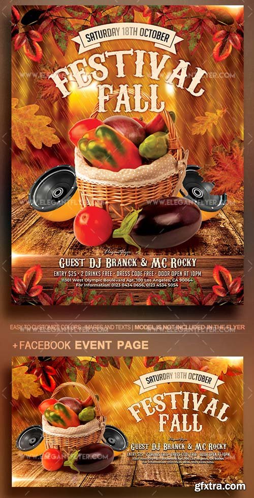 Fall Festivals V12 2018 Flyer PSD Template