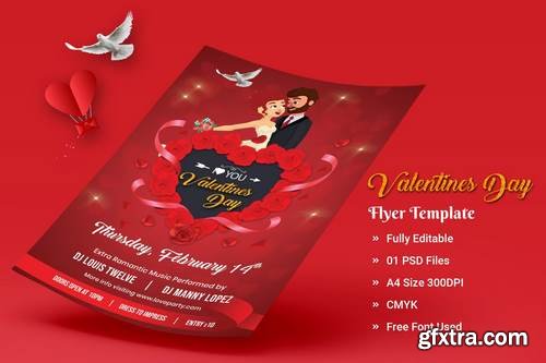 Valentines Day Love Party - Flyer