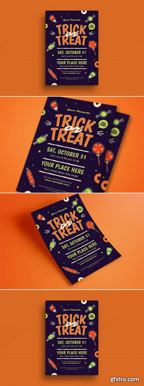 Halloween Trick or Treat Event Flyer