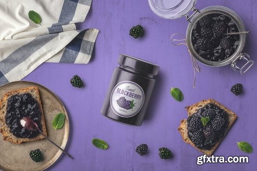 Jam Jar Packaging Mockups