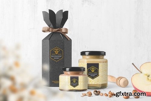 Honey Jar Packaging Mockups