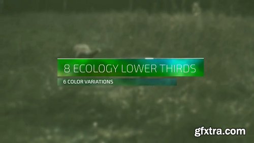 Videohive Ecological Lower Thirds 14996694