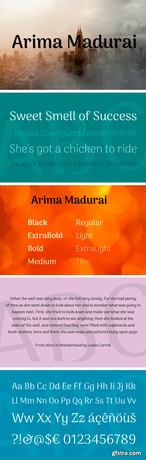 Arima Madurai Font Family