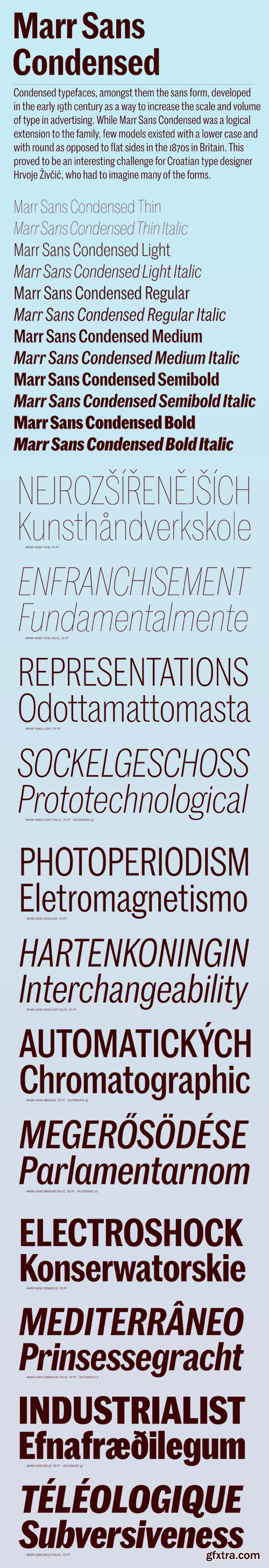 Marr Sans Condensed Font Family