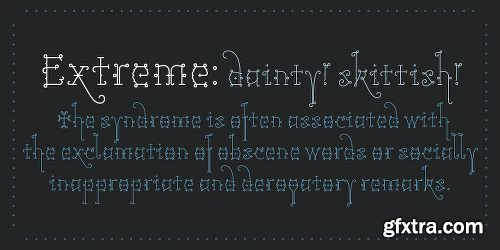 Tourette Font Family - 2 Fonts