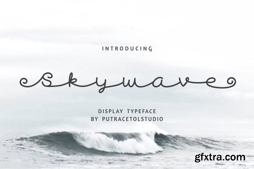 CreativeMarket Skywave Typeface 2956585