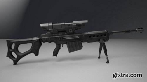Sniper Rifle KSR-29 3d model