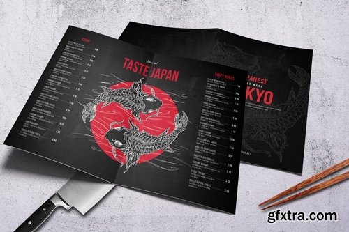 Japanese Bifold A4 & US Letter Menu Design