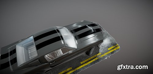 Ford Mustang GT500 Eleanor 3D Model