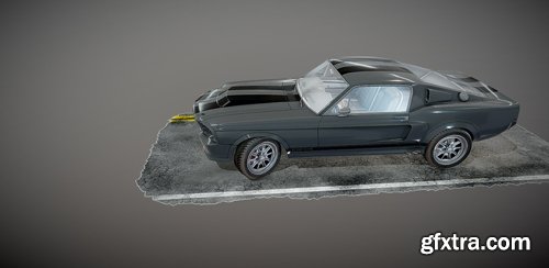 Ford Mustang GT500 Eleanor 3D Model