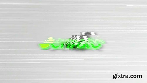 Videohive Glitch Minimal Logo 12125529