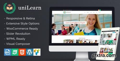 ThemeForest - UniLearn v1.2.1 - Education and Courses WordPress Theme - 15708755