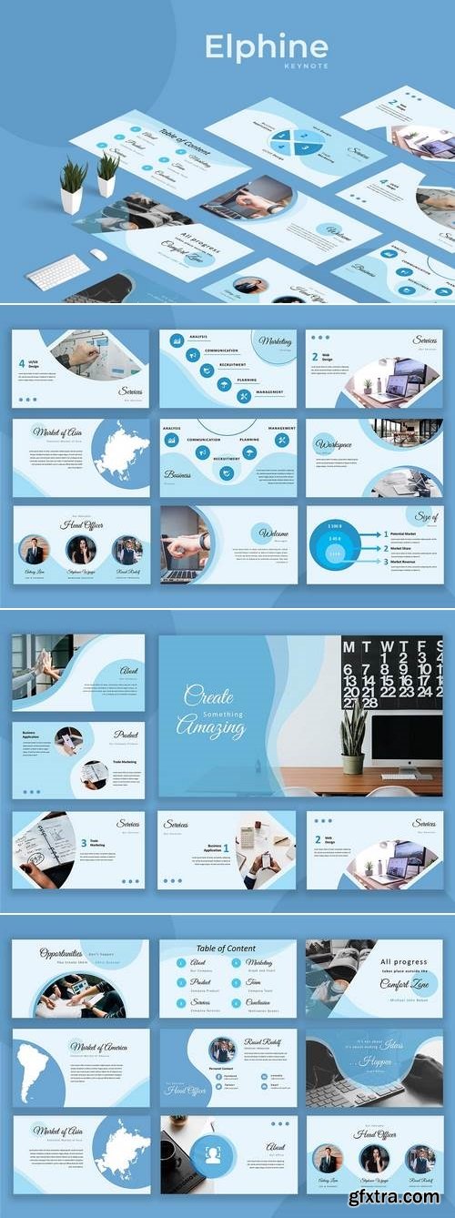 Elphine - Powerpoint, Keynote Templates