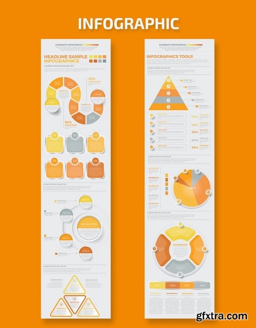 Yellow Data Infographics Design