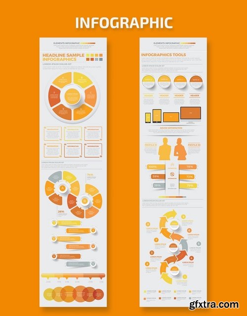 Yellow Data Infographics Design