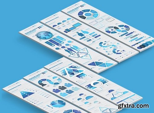 Blue Data Infographics Design