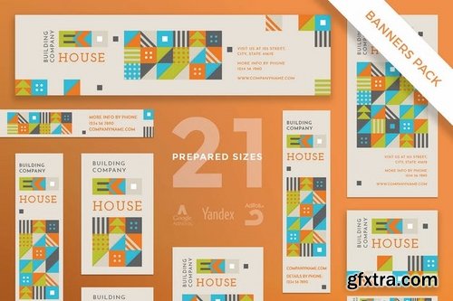 Eco House Flyer and Poster, Business Card, Banner Pack, Social Media Templates