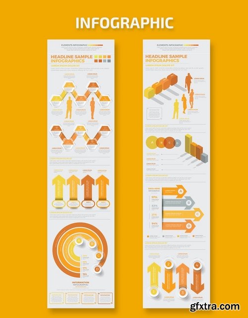 Yellow Infographics Template