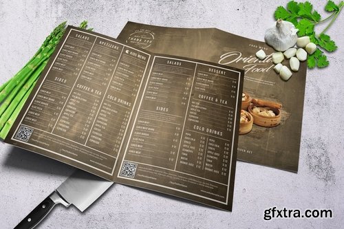 Multipurpose Oriental Bifold Menu - A4 & US Letter