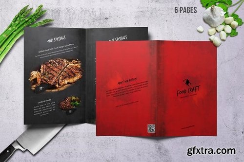 Craft Food Bifold Menu - A4 & US Letter