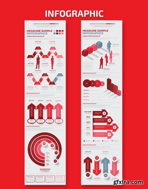 Red Business Infographics Design