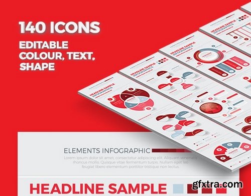 Red Business Infographics Design